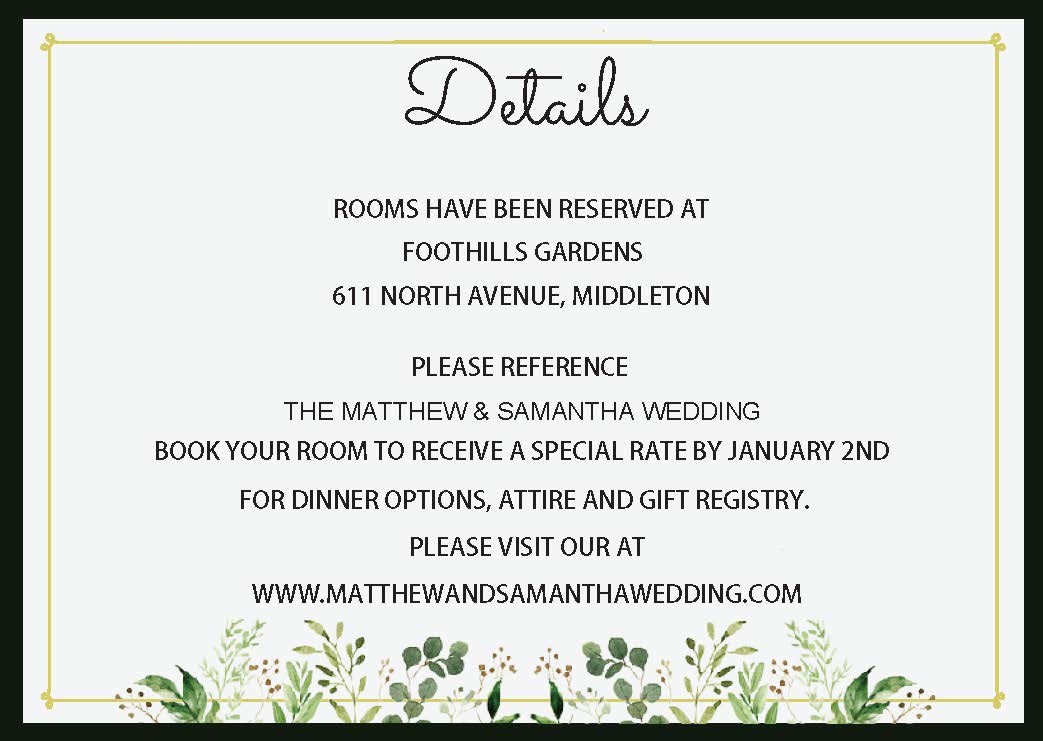 Wedding Invitations Green Flowers  (Editable and Instant download)