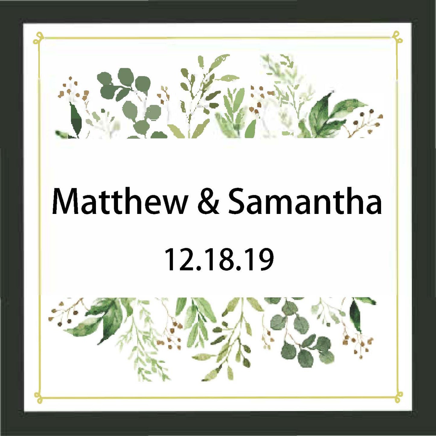 Wedding Invitations Green Flowers  (Editable and Instant download)