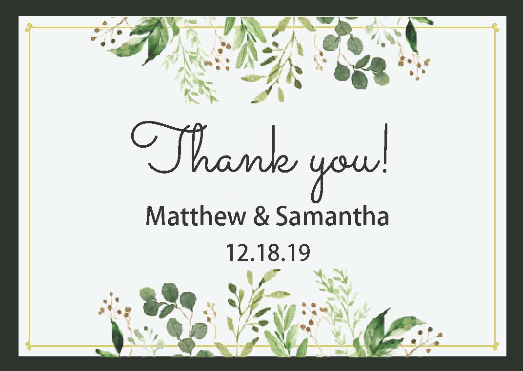 Wedding Invitations Green Flowers  (Editable and Instant download)